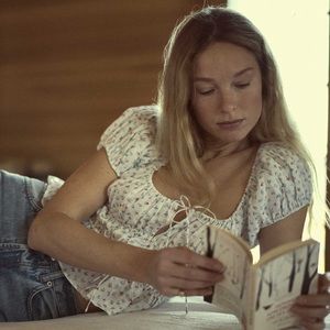 Doen Adie Top in XL Spring Parc Monceau Print EUC